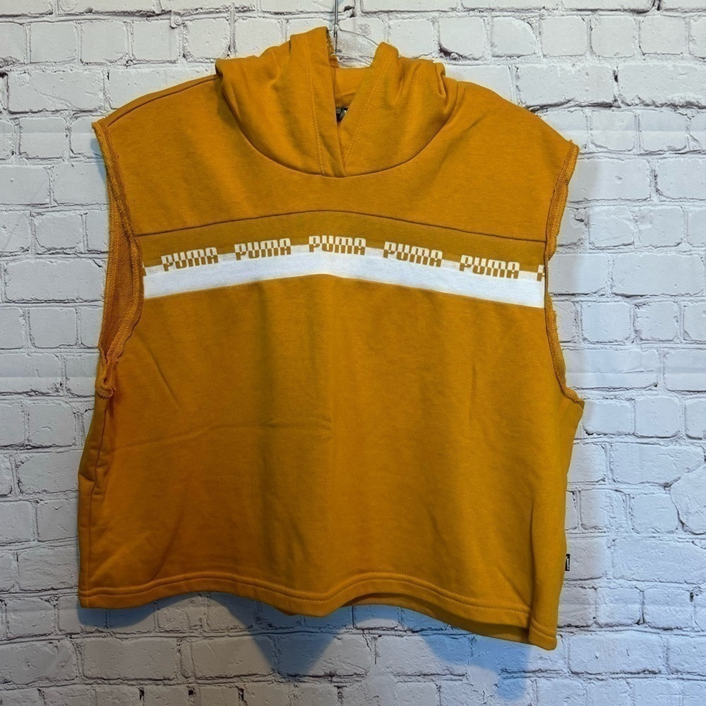 Puma Crop Sleeveless Hoodie size Large